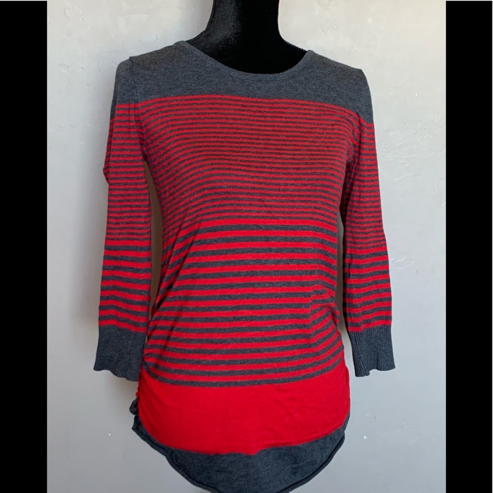 Red and Gray Sweater